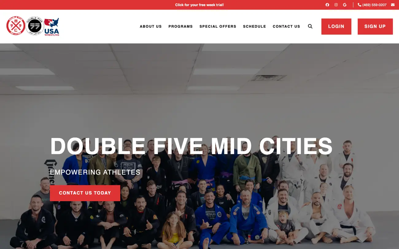 doublefivemidcities.com — the site we built
